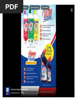 Ultra Clean _ Happy Flush Flyer design __ Behance