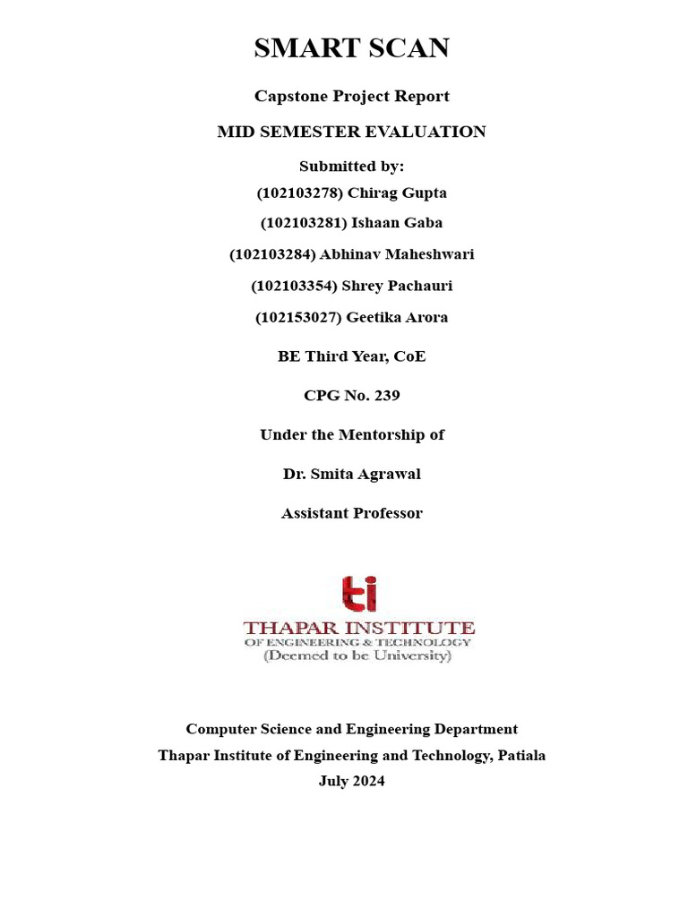 SmartScan: Automated Grading System | PDF | Usability | Optical ...