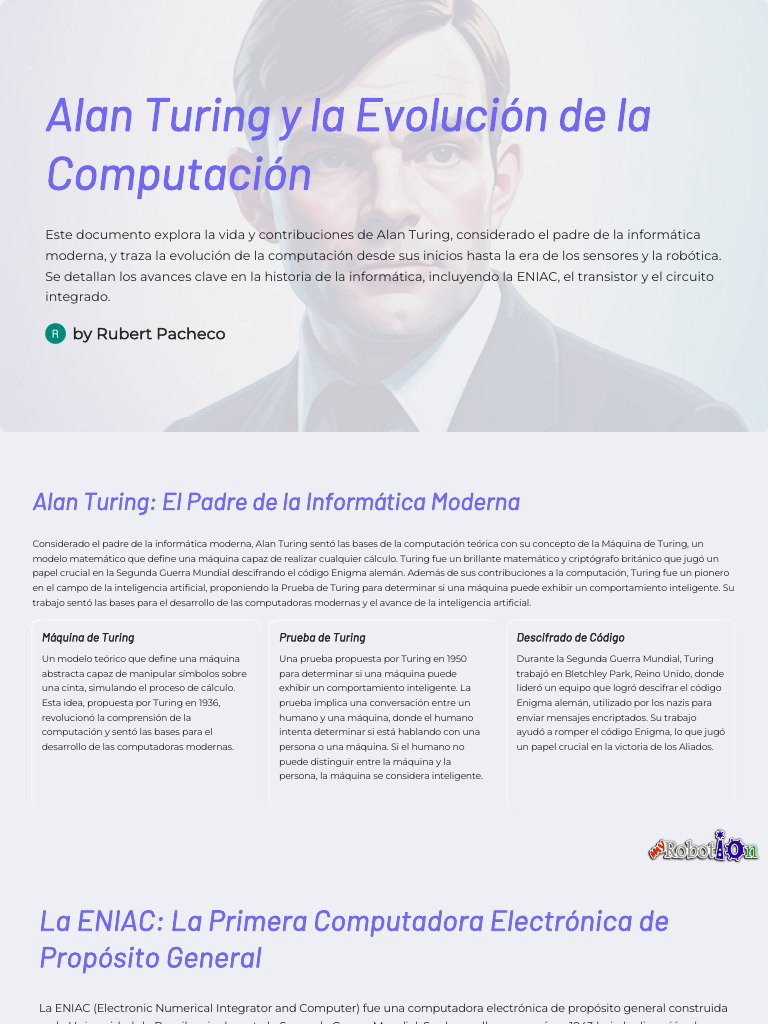 Alan Turing y la Historia de la Computación | PDF | Circuito integrado ...