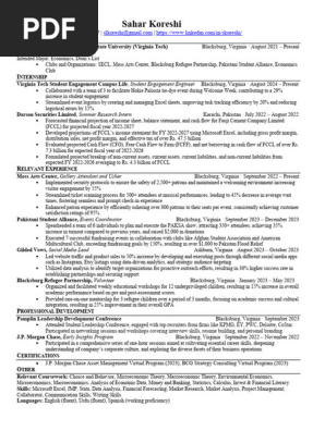 Sahar Koreshi 2024 Resume