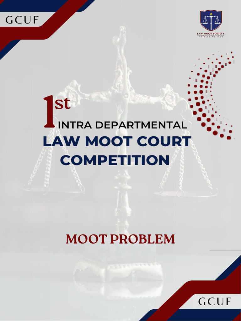 Moot Problem 1st Intra Departmental LMCC'24 | PDF | Mootness | Public Law