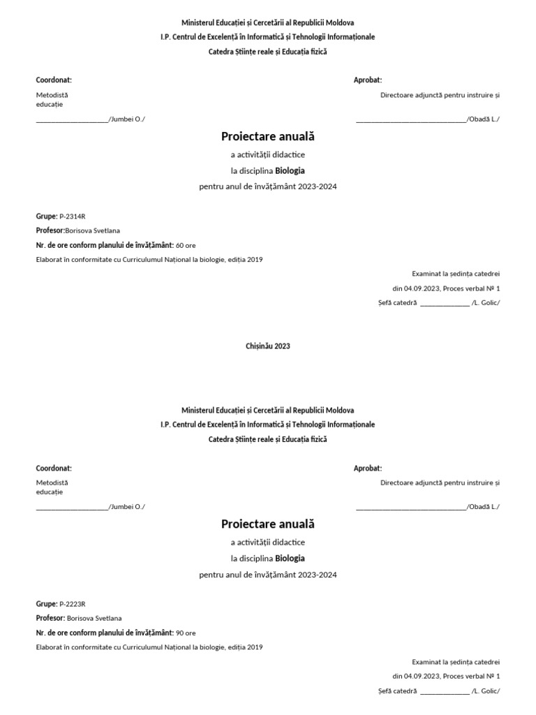 Foaie de Titlu Model Borisova | PDF