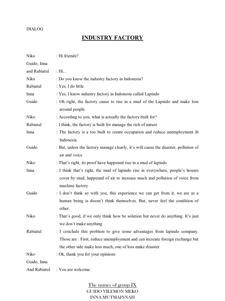 Dialog English