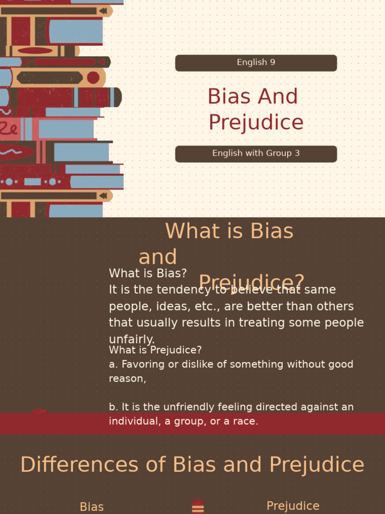 Understanding Bias and Prejudice | PDF | Bias | Prejudices