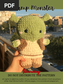 Swamp-Monster Pattern by Shine - Crafts