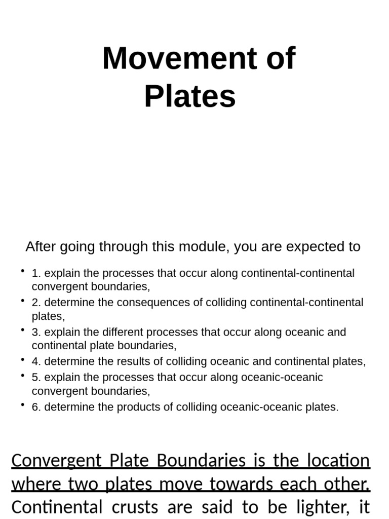 Movement Of Plates Pdf Plate Tectonics Volcano