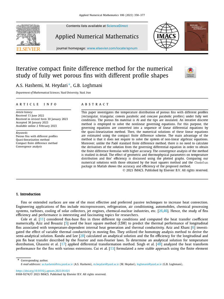 Iterative Method for Porous Fin Analysis | PDF | Heat Transfer | Equations