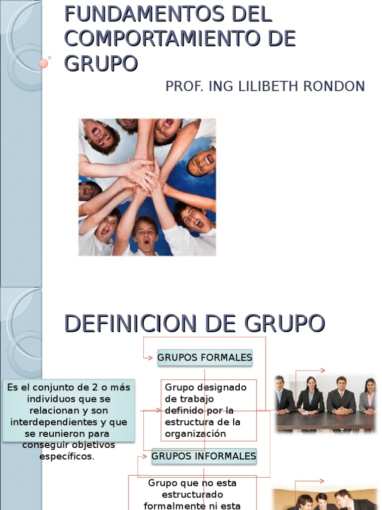 Fundamentos del Comportamiento de Grupo | PDF