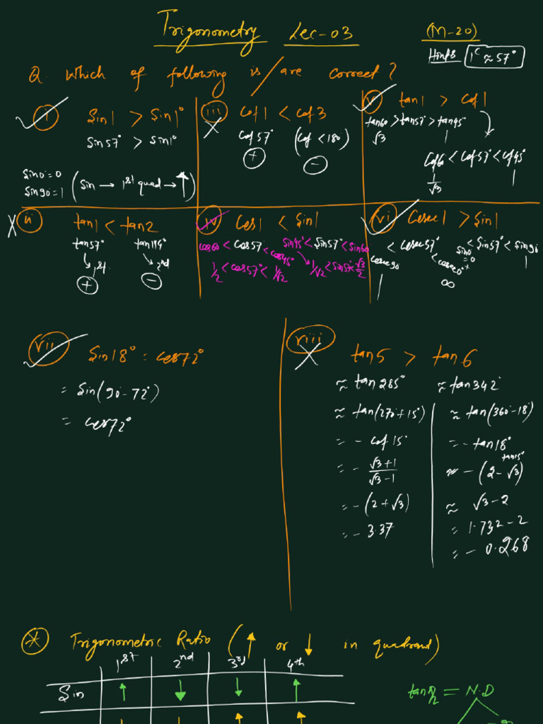 Trigonometry Lec 03 | PDF