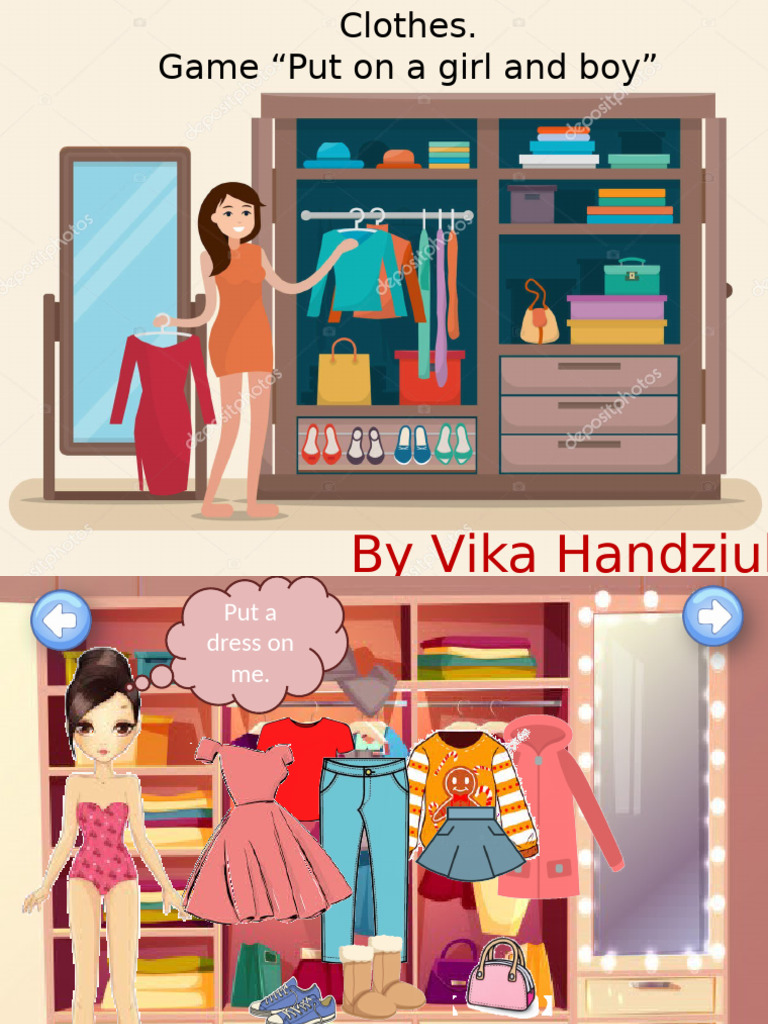 Clothes. Game Put On A Doll | PDF