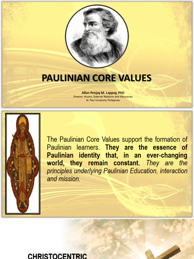 Paulinian Core Values Explained | PDF