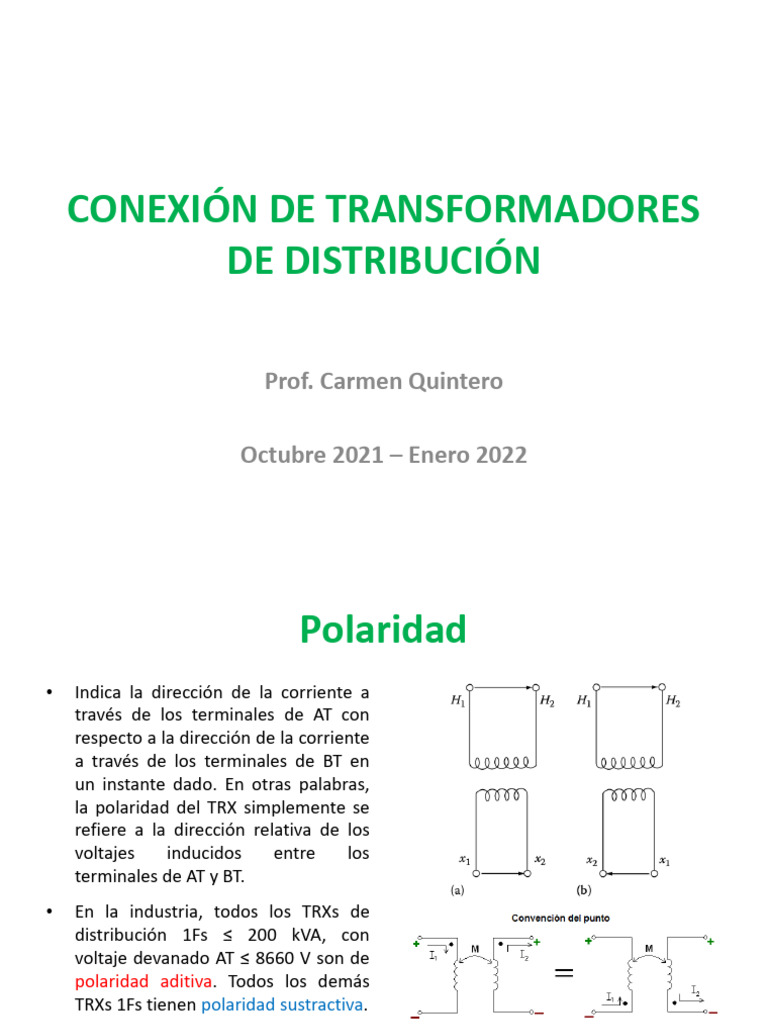 Conexion TRXs Distribucion | PDF | Transformador | Inductor