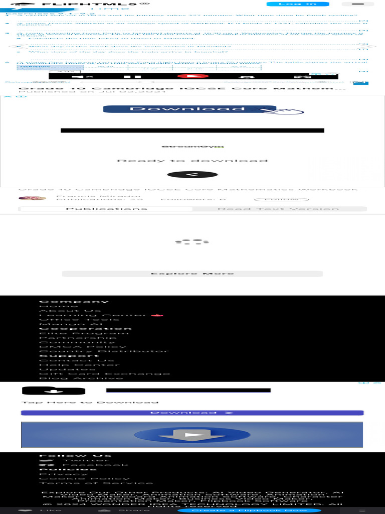 Grade 10 Cambridge IGCSE Core Mathematics Workbook Flipbook by