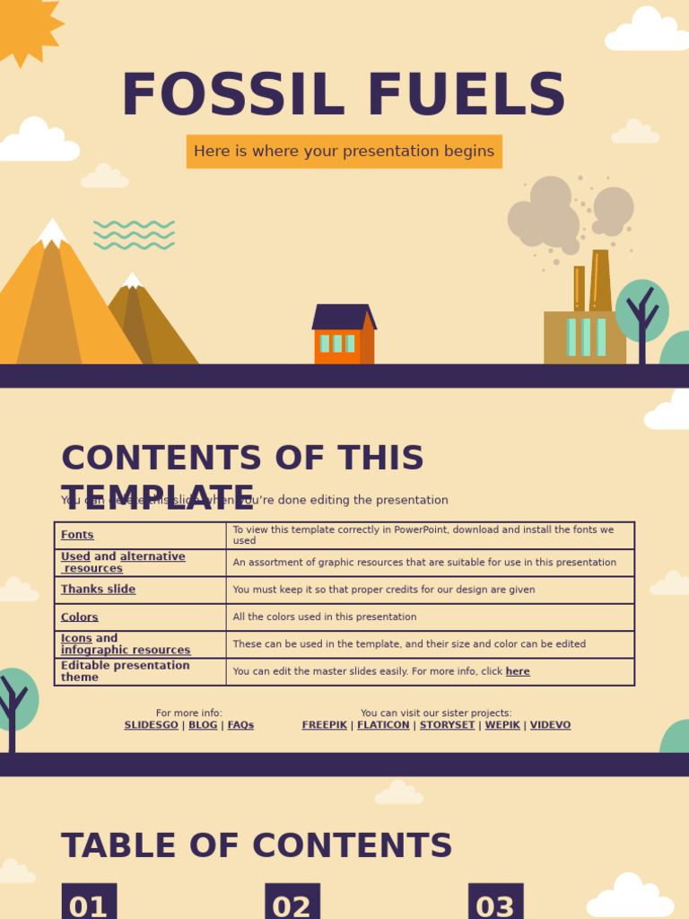 Fossil Fuels by Slidesgo PDF Mercury