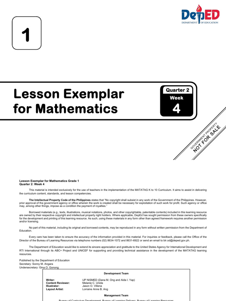 Le Math-1-Q2 W4 | PDF | Copyright | Curriculum