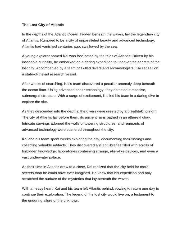 The Lost City PDF