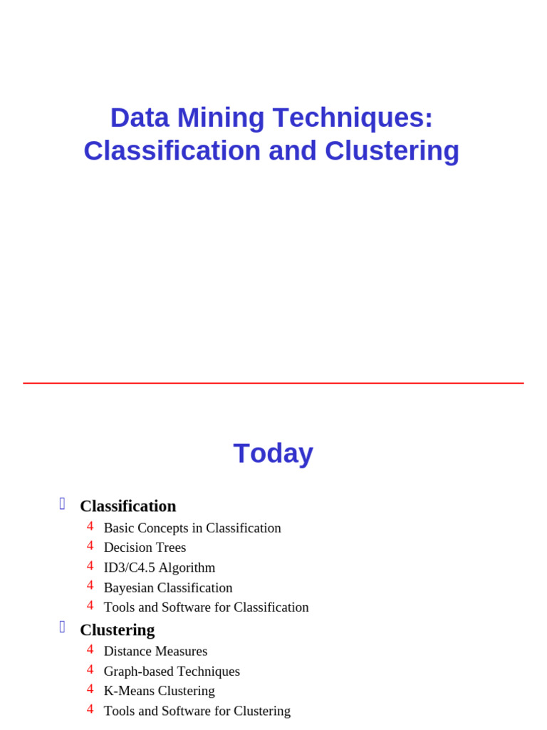 Classification and Clustering | PDF | Statistical Classification ...