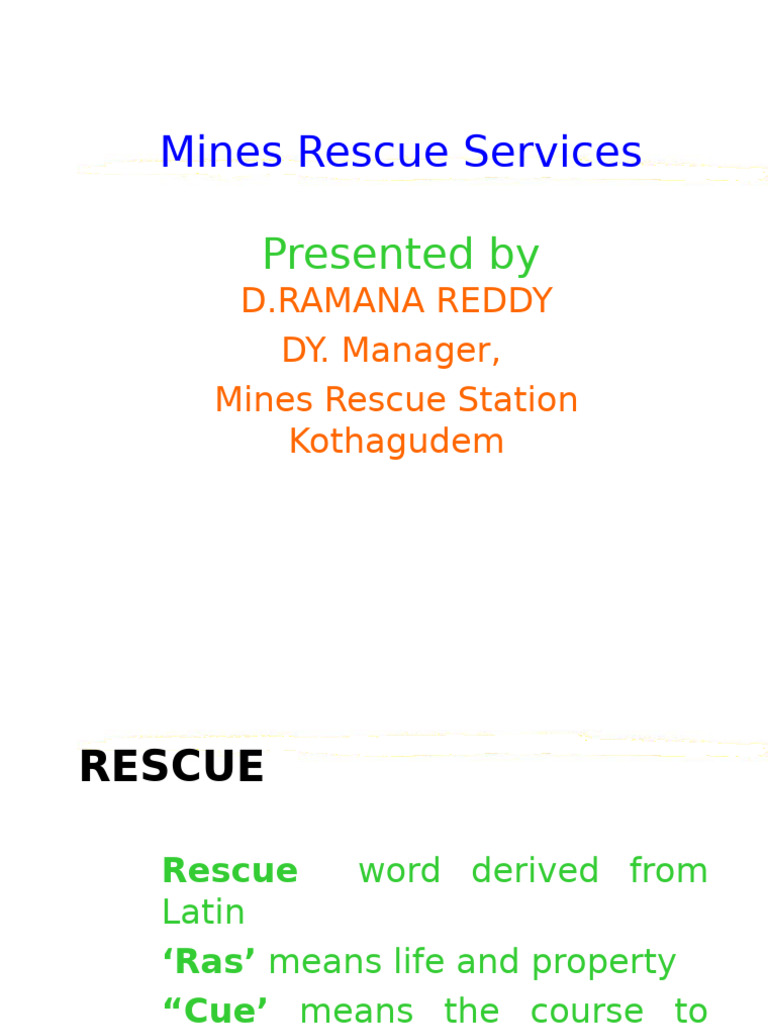 6.mine Rescue Services | PDF