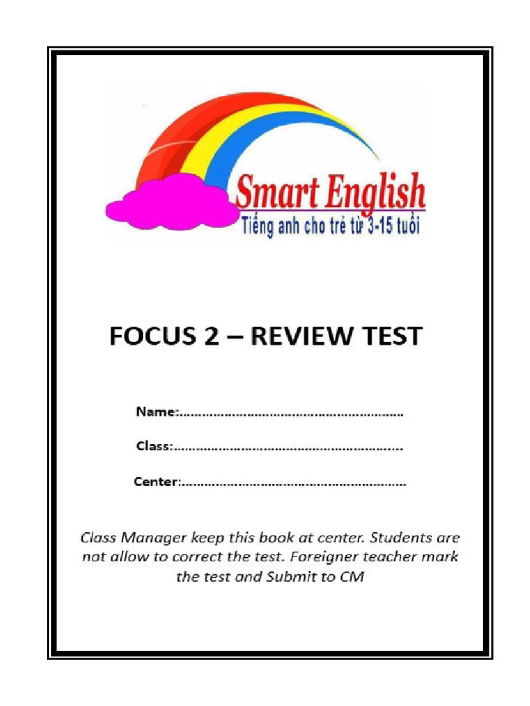 Vocabulary and Grammar Review Test | PDF | English Language