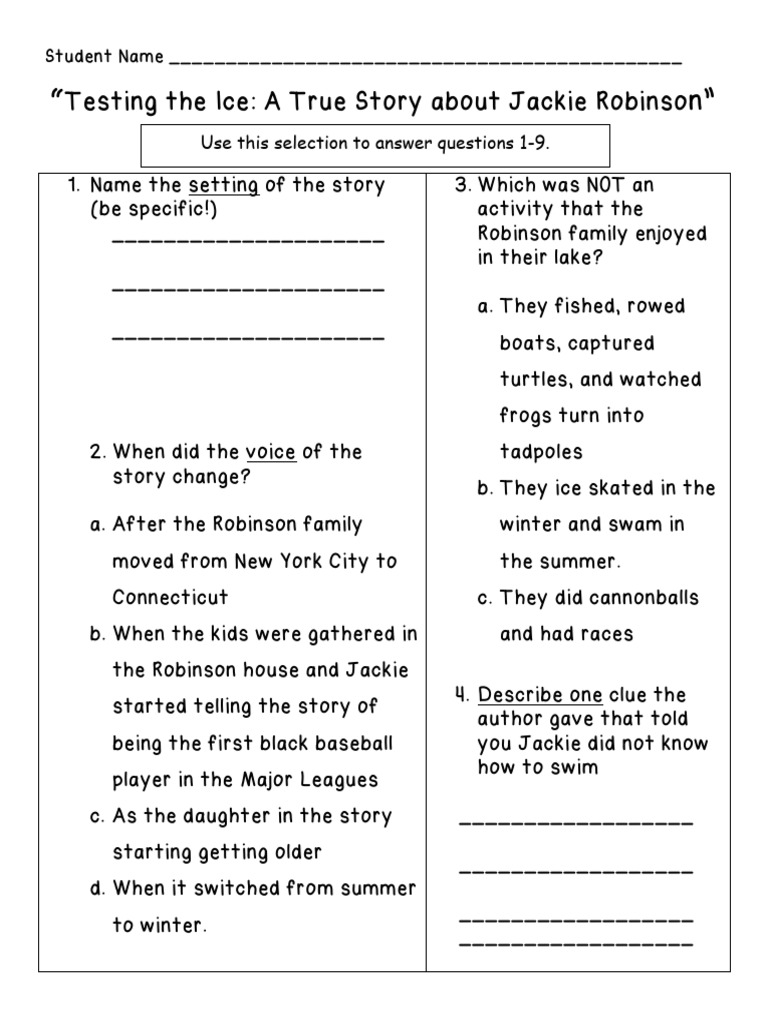 Testing The Ice Jackie Robinson Book Review