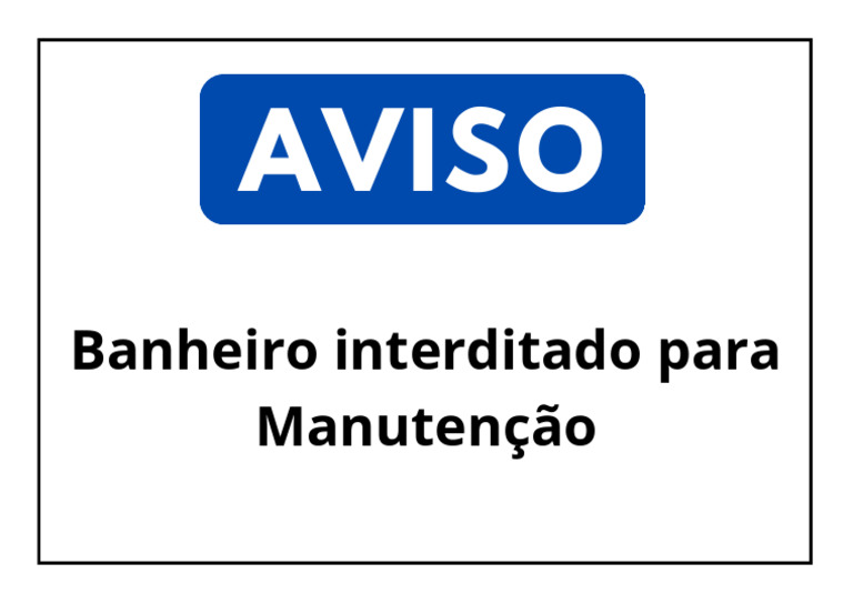 Banheiro Interditado | PDF