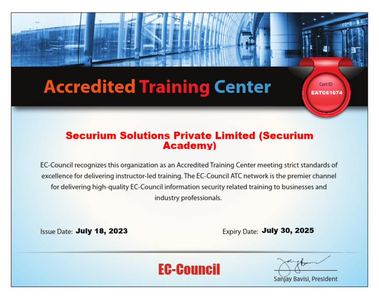 EC-Council Training Accreditation | PDF