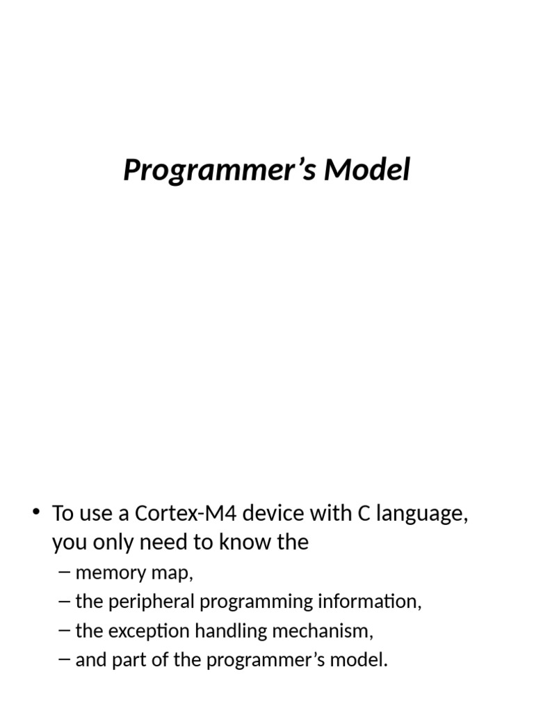 Bölüm M4 Programmer's Model | PDF | Computer Architecture | Computer ...