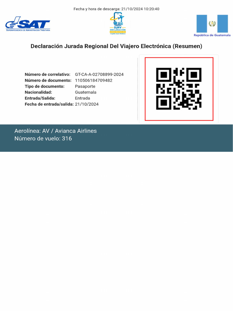 Actualización QR Panamá | PDF