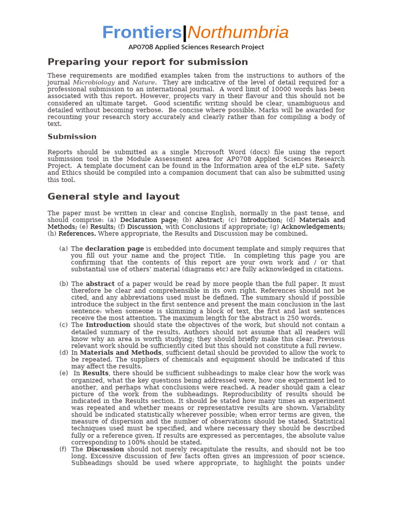 2023-24 Frontiers Instructions For Authors | PDF | Absorbance ...