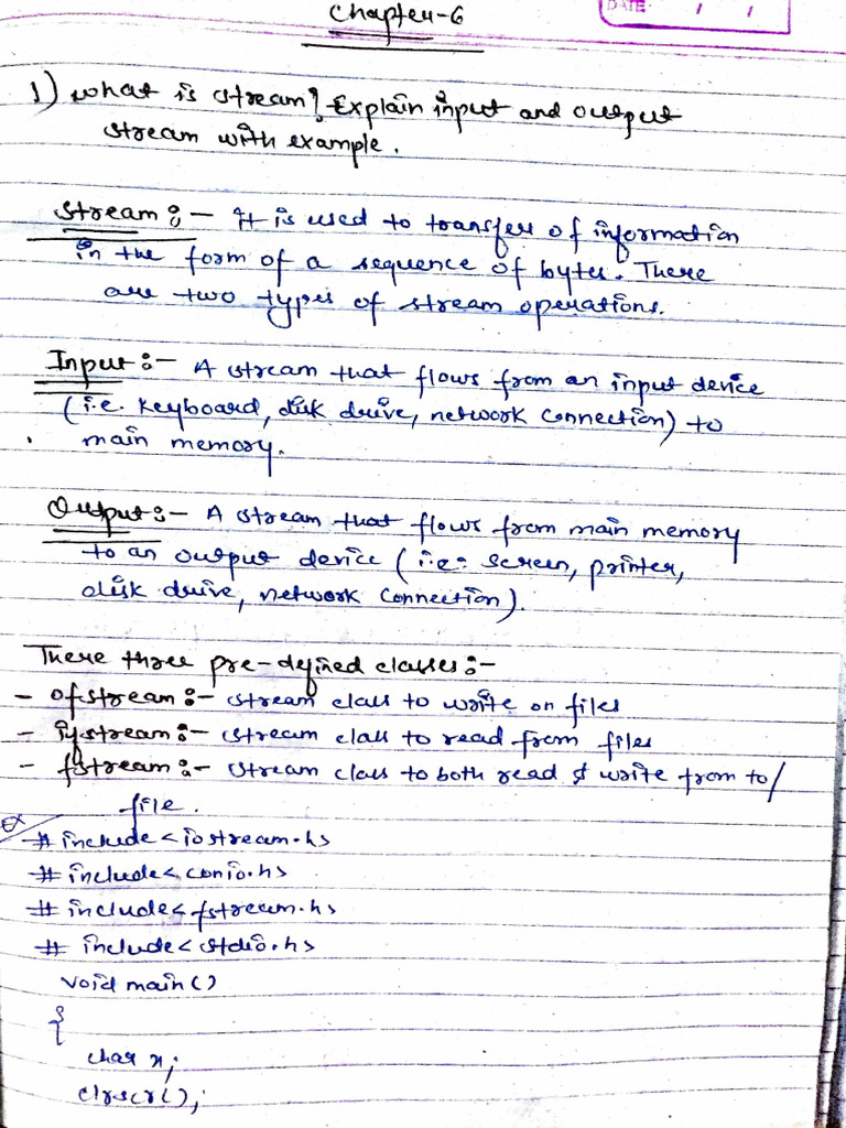 Chapter-6 bcs031 C++ Notes Bca SK Group | PDF