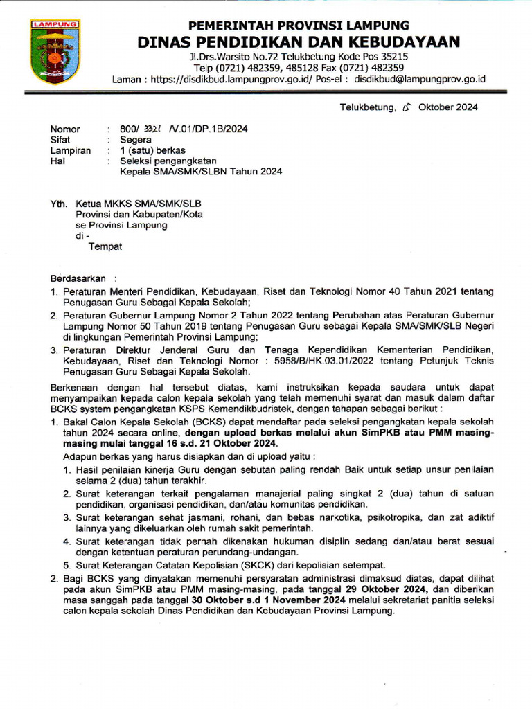 Seleksi Kepala Sekolah Pdf