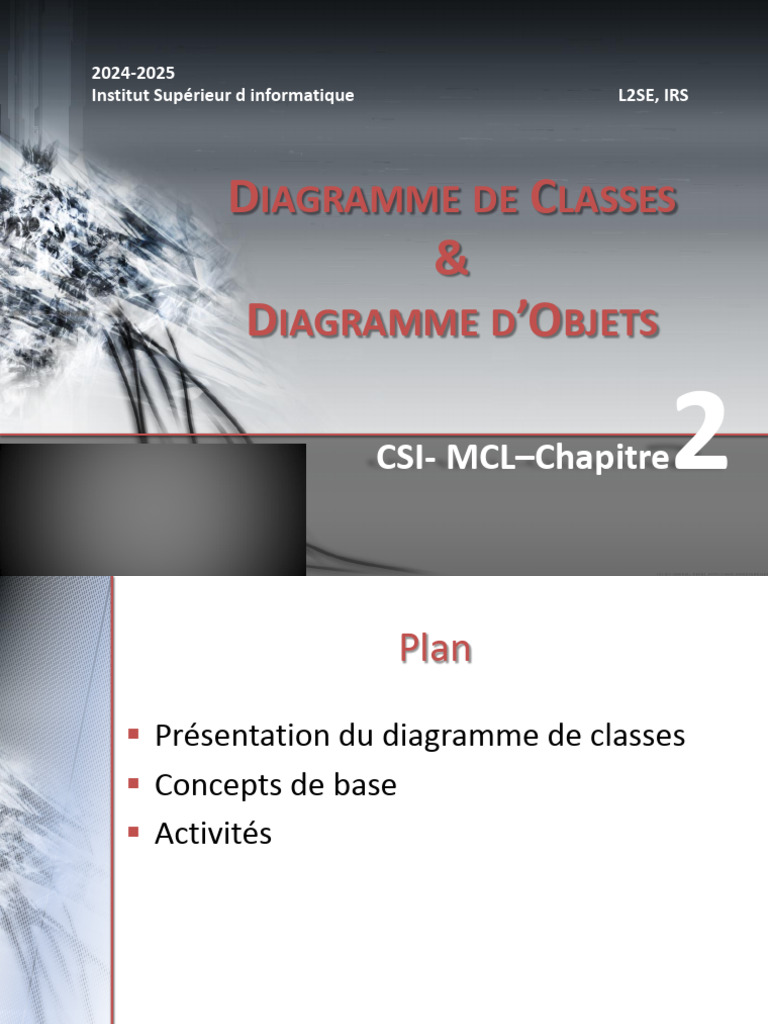 Diagrammes de Classes et d'Objets en UML | PDF | Classe (informatique ...
