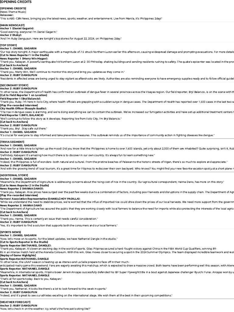 Major Earthquake Hits Northern Luzon | PDF