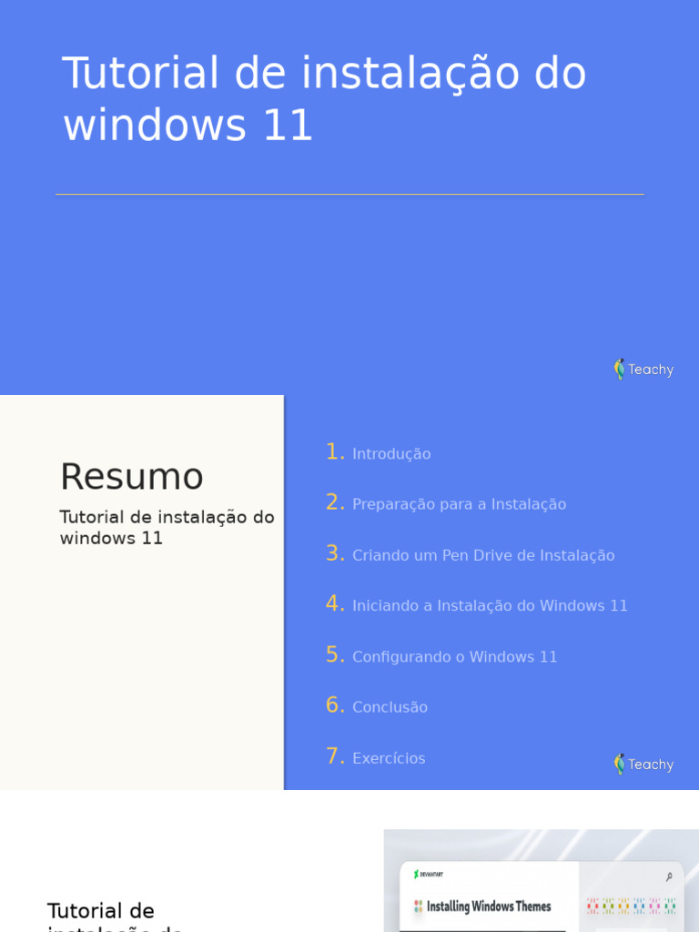 Instalação do Windows 11: Guia Prático | PDF | Inicialização ...