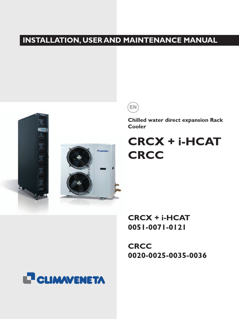 C01001848H_00 MAN_INST RACK COOLER CRCC_CRCX EN | PDF | Air ...