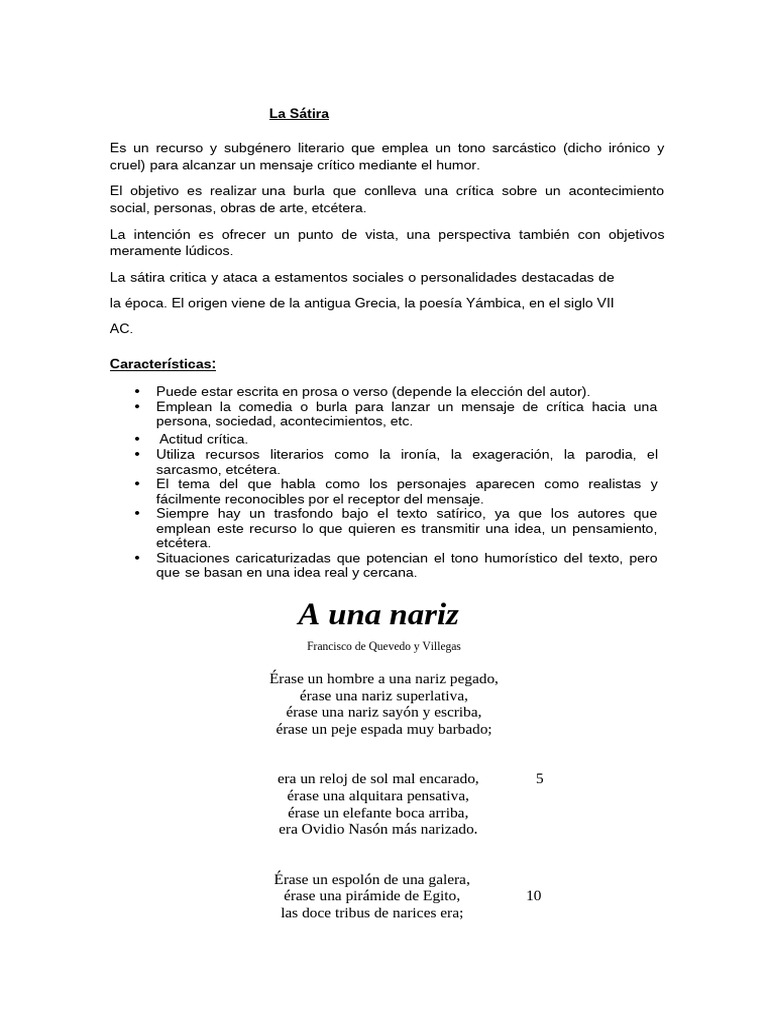 La Sátira | PDF | Sátira | Humor