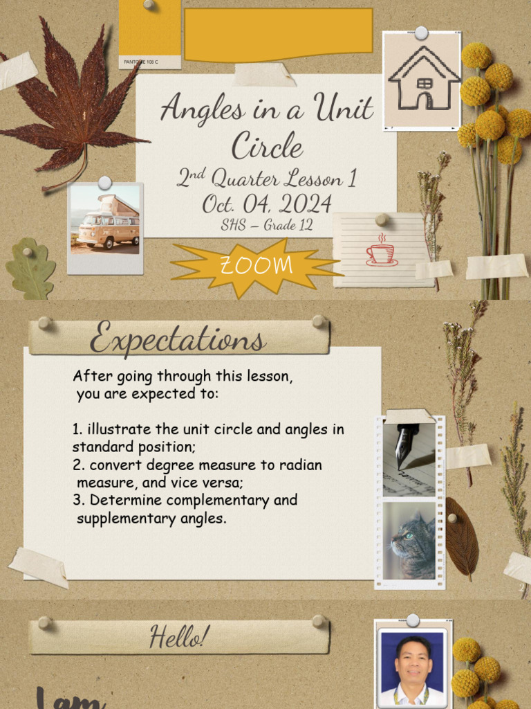 Unit Circle Angles and Measures Guide | PDF | Angle | Elementary Geometry