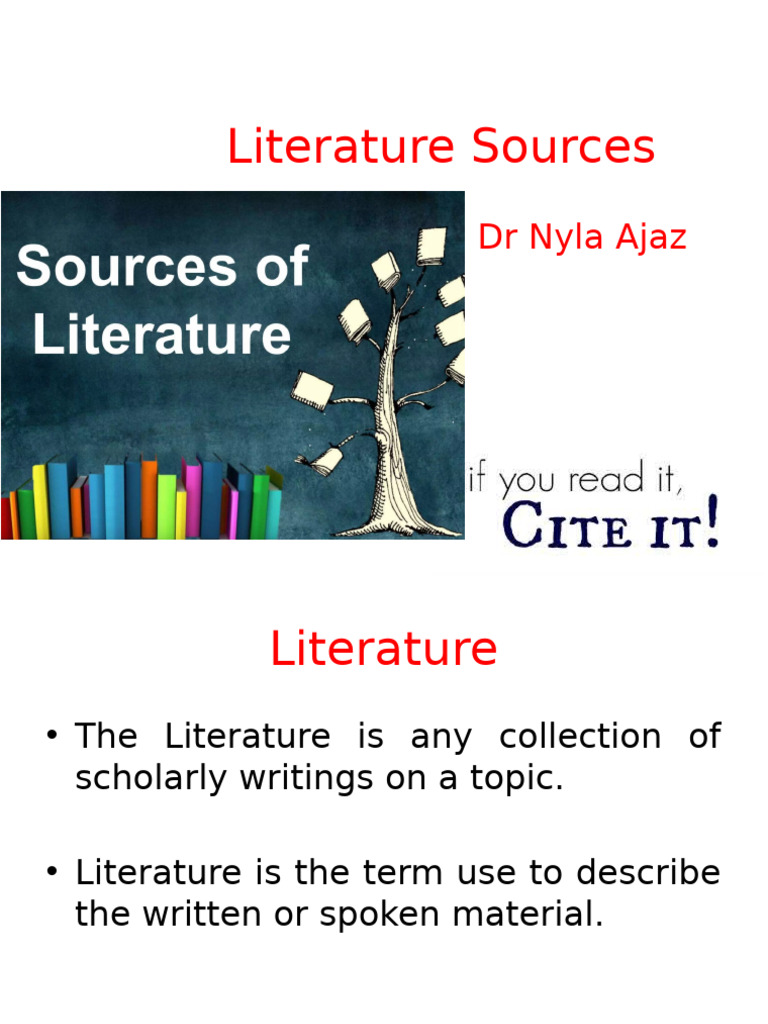 6 Literature Sources-1 | PDF | Pub Med | Scholarly Communication