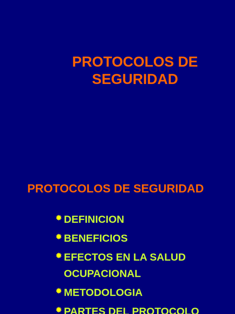 Protocolo de Seguridad en el Trabajo | PDF