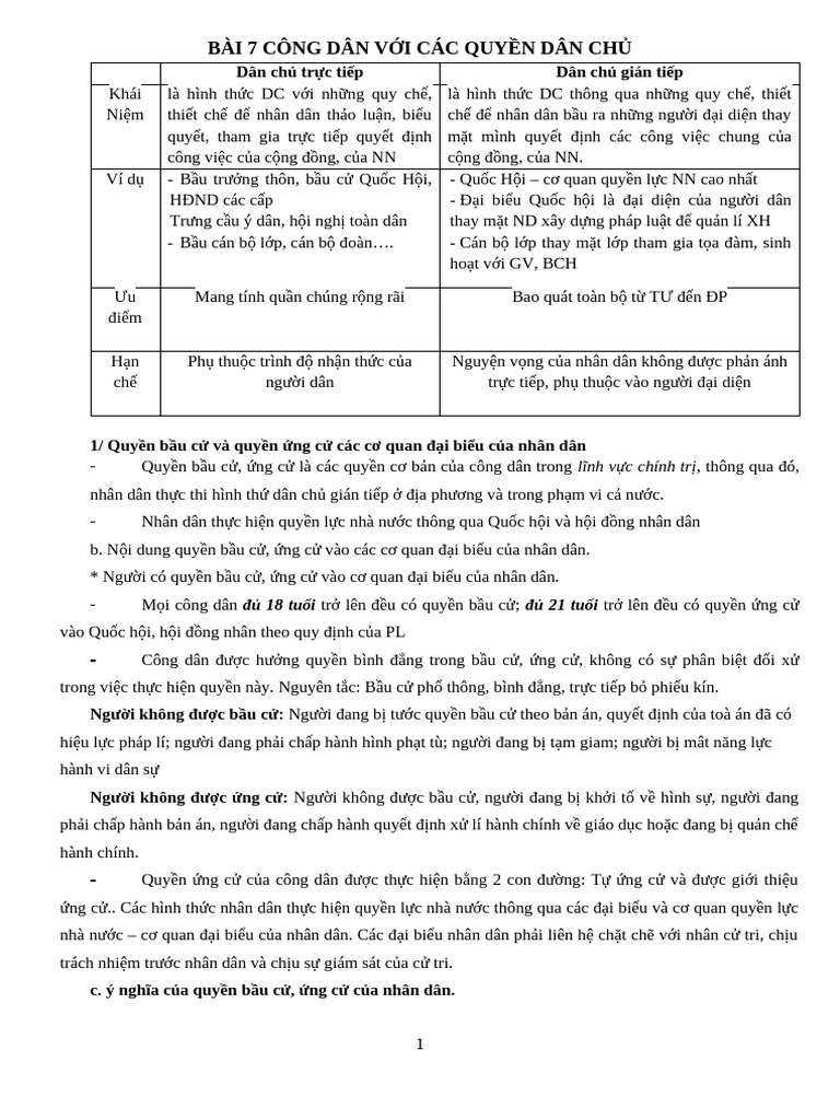 GDCD Bài 7 | PDF
