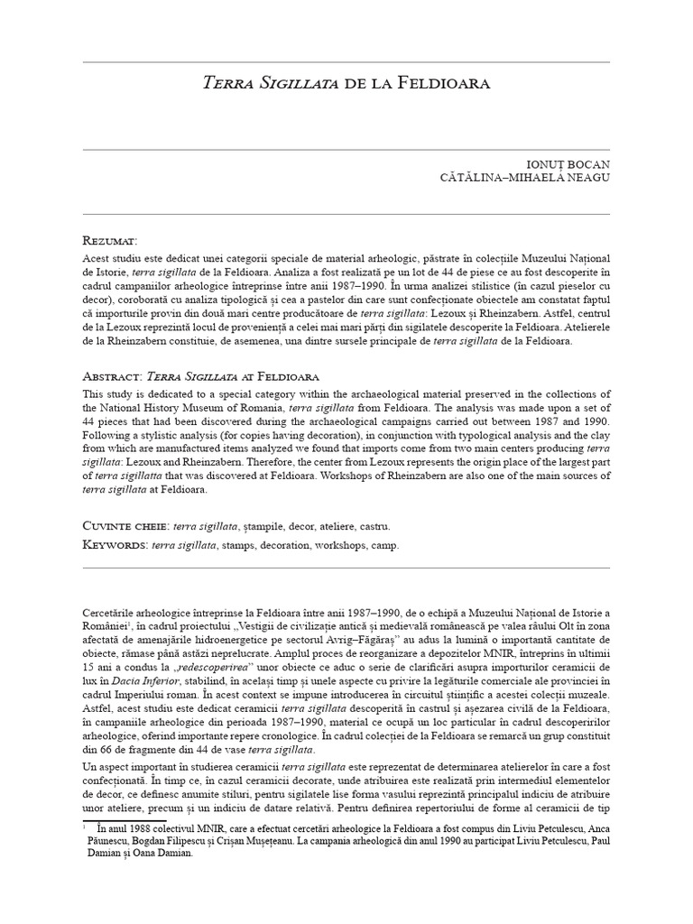 Terra Sigillata | PDF