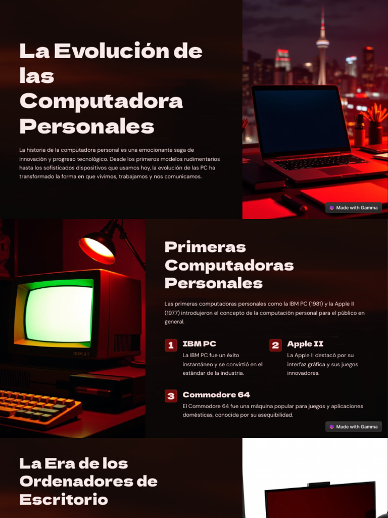 La Evolucion de Las Computadora Personales | PDF | Computadoras ...