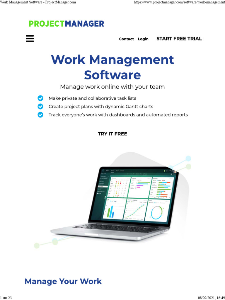Work Management Software - ProjectManager | PDF