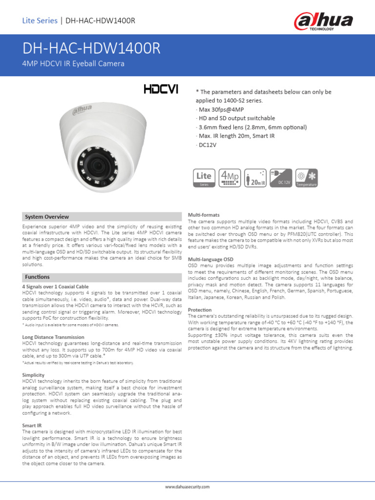 SMB Surveillance Camera Solution | PDF | Camera Lens | Infrared