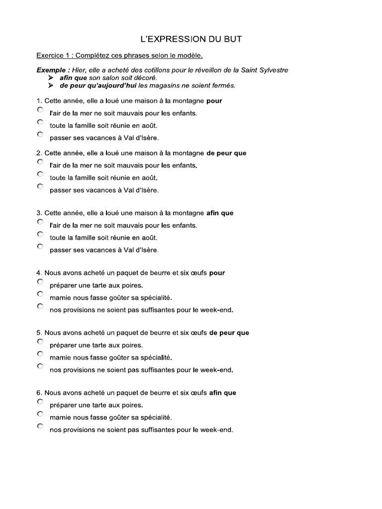 EXERCICES | PDF