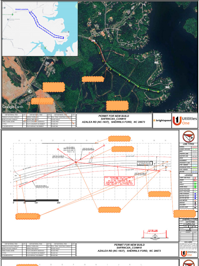 OSP Material and Project Location Details | PDF | Civil Engineering ...