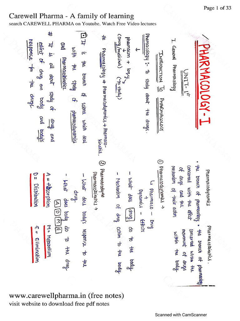 Pharmacology 1 Pdf