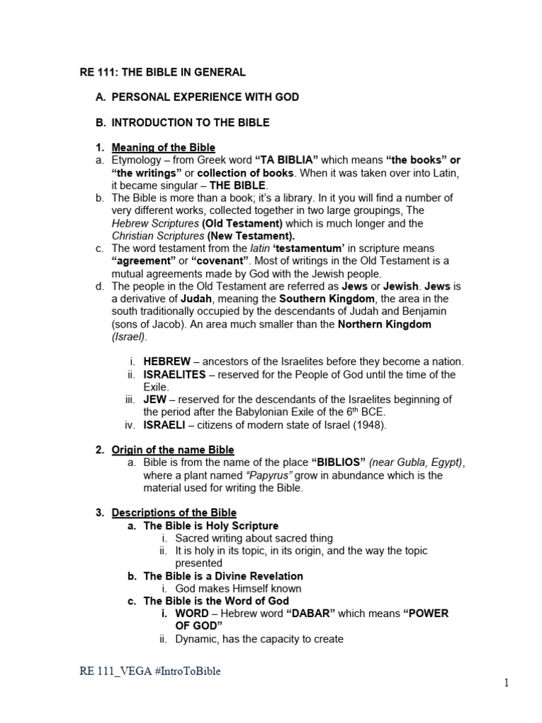 Lessons+5 6 Bible+in+General | PDF | Biblical Canon | Bible