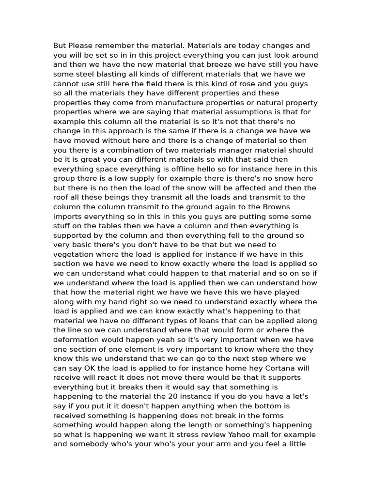 But Please Remember The Material | PDF | Stress (Mechanics) | Beam ...