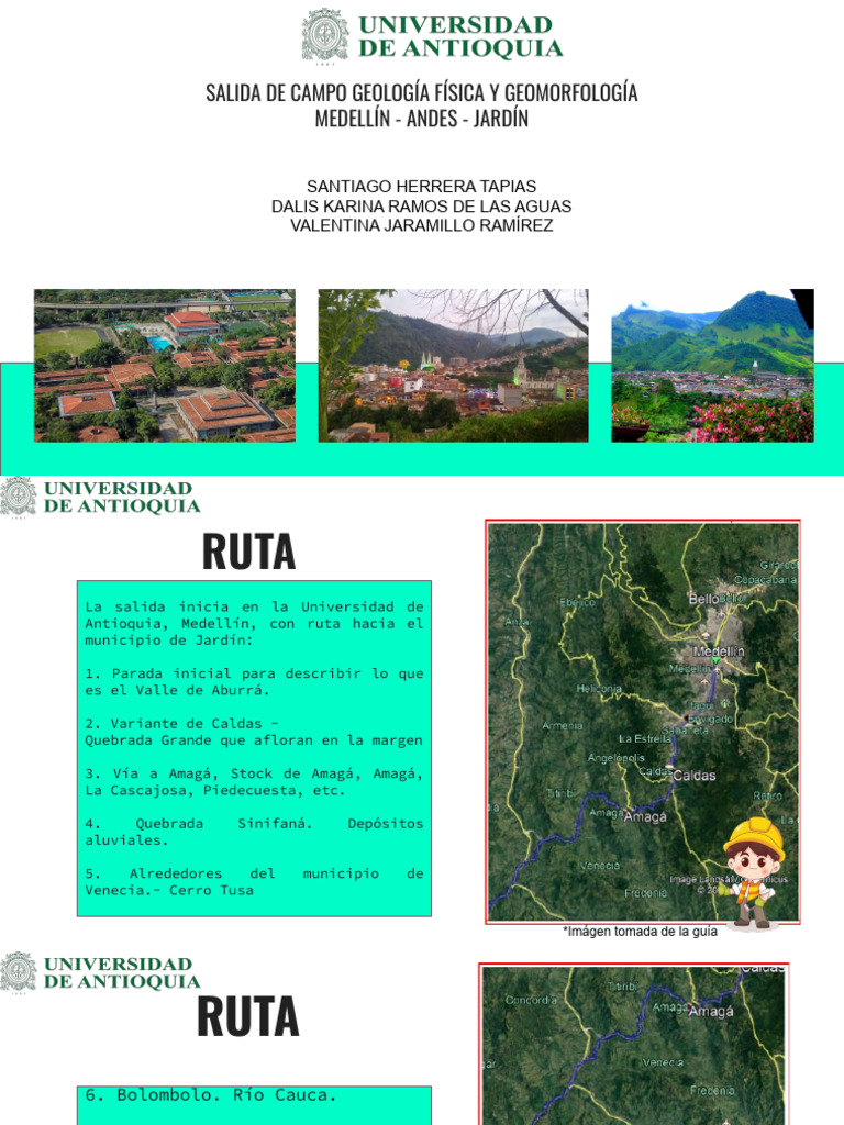 Salida de Campo: Geología y Geomorfología en Antioquia | PDF | Roca ...